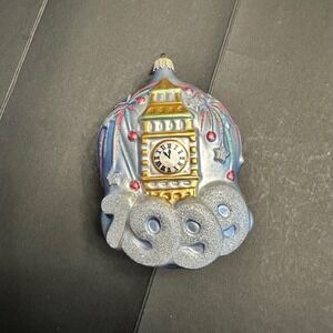 Vintage Y2K Big Ben Glass‎ Christmas Ornament by Krebs Germany x Nordstrom